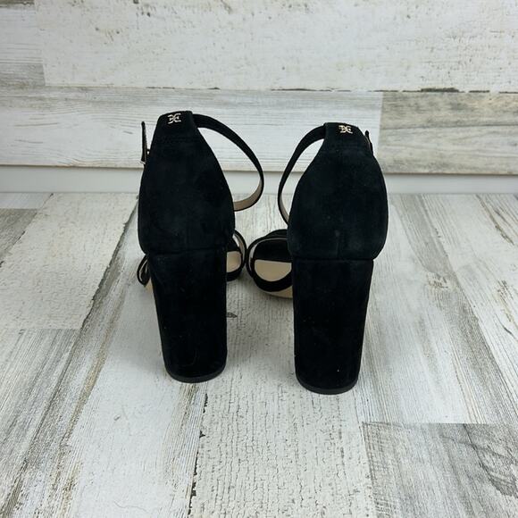 Sam Edelman Yaro Womens sz 9M black suede block heel sandals new - Picture 5 of 9